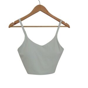 Athleta Light Support Sports Bra Crop Top Size XS Adjustable Straps Light Green